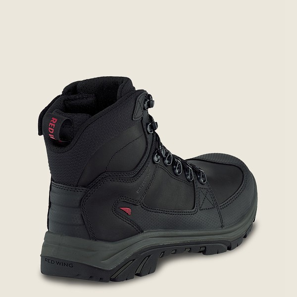 Red Wing Safety Bot Erkek - Trades - 6-Inch Side-Zip Waterproof Csa Toe - Siyah - 94ZEVAFTQ